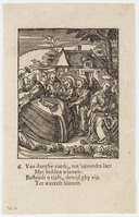 TvB G 2740 recto
<br/>
Het eerste stuck van 't leven van Christi 6.
<br/>
<em>Sichem, Christoffel van (II) (ca. 1581-1658)</em>